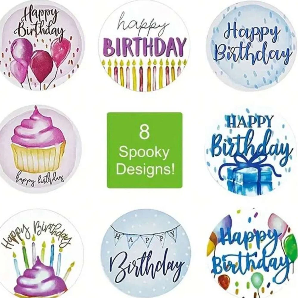 Happy Birthday Sticker Roll - Multicolor